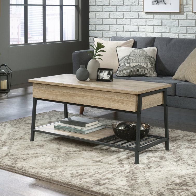 Gracie Oaks Haneline Lift Top 4 Legs Coffee Table with Storage